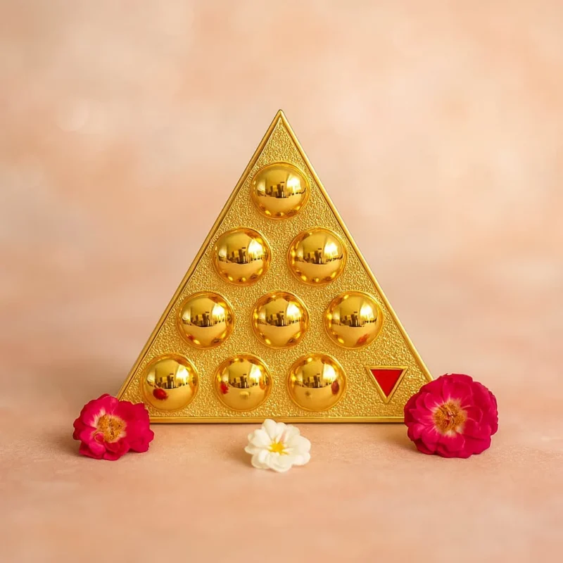 9 Chakra Vastu Pyramid for Energy & Prosperity Powerful Vastu Correction Tool (Vastu Dosh Nivaran) Handcrafted with Sacred Geometry and Vedic Symbols Enhances Peace, Wealth, and Positive Aura Ideal Gift for Housewarming, Diwali, or Office Opening Suitable for Home, Business, Puja Room, Meditation Space