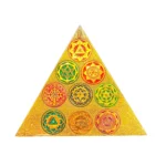 9 Chakra Vastu Pyramid for Energy & Prosperity Powerful Vastu Correction Tool (Vastu Dosh Nivaran) Handcrafted with Sacred Geometry and Vedic Symbols Enhances Peace, Wealth, and Positive Aura Ideal Gift for Housewarming, Diwali, or Office Opening Suitable for Home, Business, Puja Room, Meditation Space